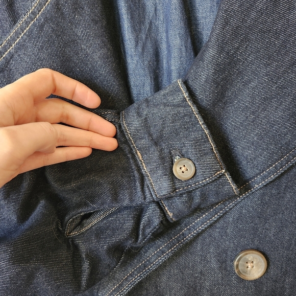 Free People 'Street Car' Denim Coat size S - Picture 9 of 14